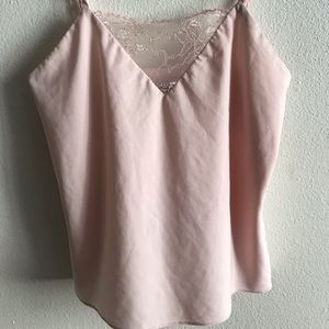 Pink with lace top